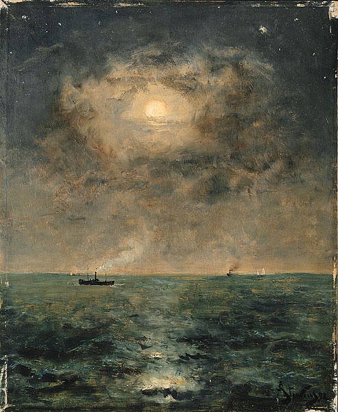 Alfred Stevens
Moonlit Seascape
1892