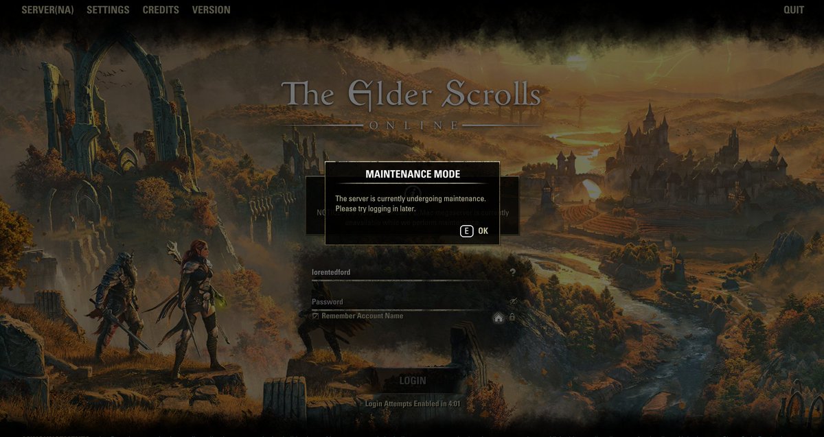 Popular Game <a href="/TESOnline/">The Elder Scrolls Online</a>  is suffering from a major outage that has lasted several hours and has even taken down there website at one point. 

forums.elderscrollsonline.com/en/discussion/…