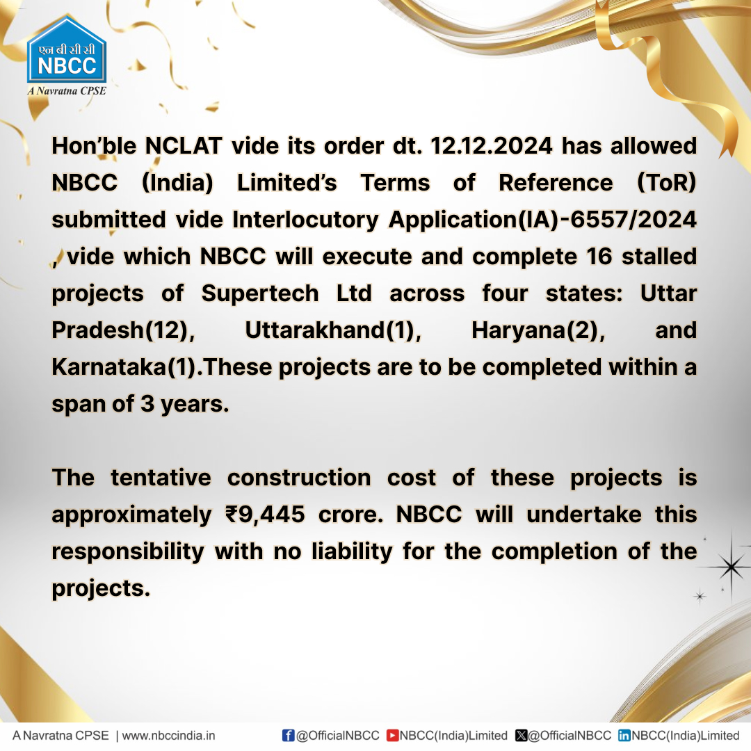 OfficialNBCC's tweet photo. @PMOIndia @MoHUA_India @mlkhattar @PIB_India https://t.co/PfBIPec41Q