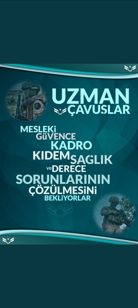 cuma6527's tweet photo. @osman_girgin #MESAJINE
3269 a tabii olan uzman çavuşlarin sorunu neden çözülmüyor neden mesleki güvence verilmiyor 38 yıldır Vatan savunması neden noterde sözleşme ile oluyor
#günebaşlarken https://t.co/zetaUiTxt6