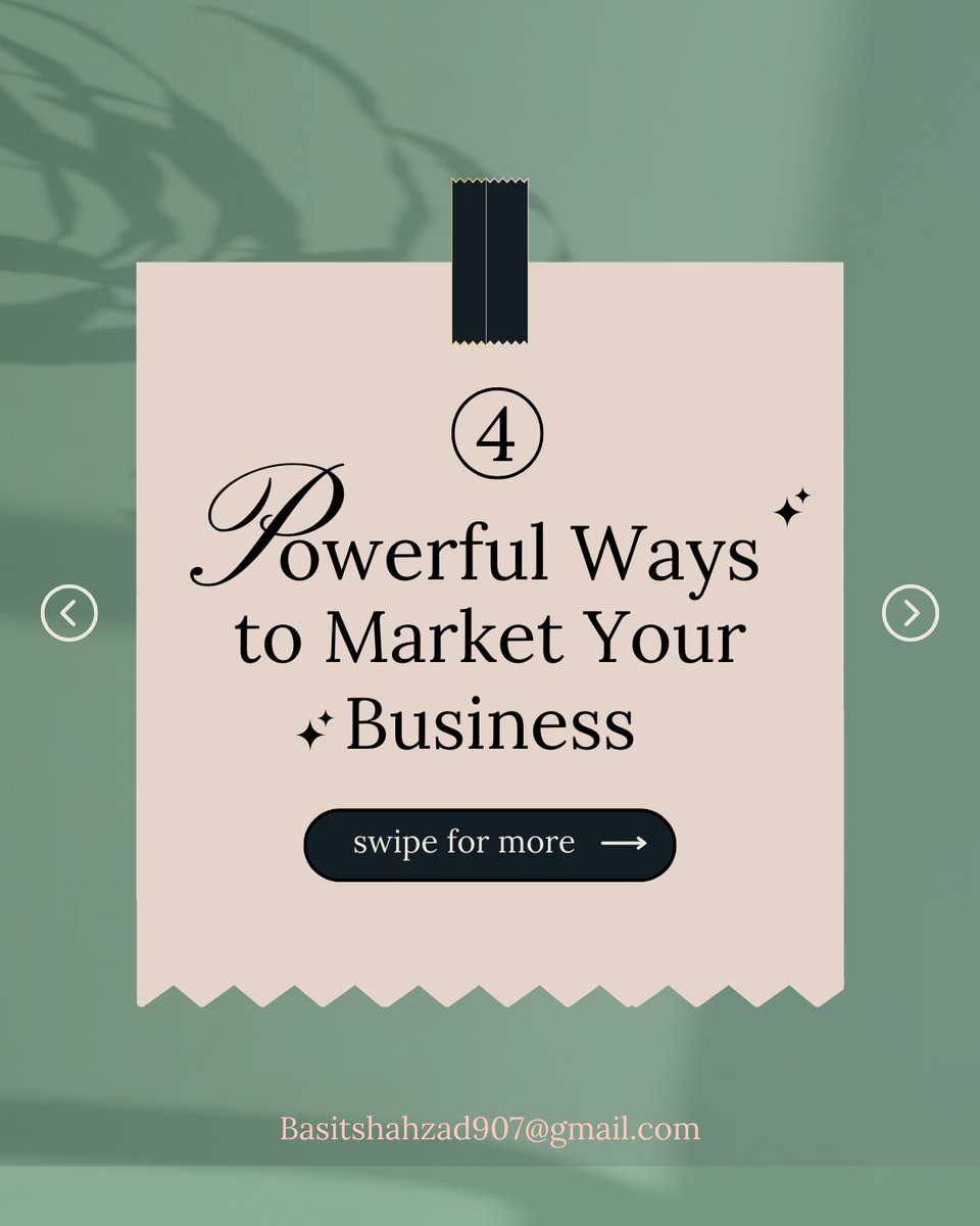 BasitShahzad907's tweet photo. Powerful ways to market your business
#digitalmarketing #socialmediamarketing #seo #business https://t.co/35sn9GAtIW