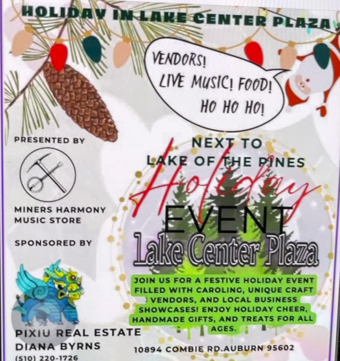 steffizp's tweet photo. Holiday event.🎅🏼🧑🏼‍🎄🤶🏼🎄💫🥳🎁
#LakeCenterPlaza #Auburn #California https://t.co/vwOQeayRip