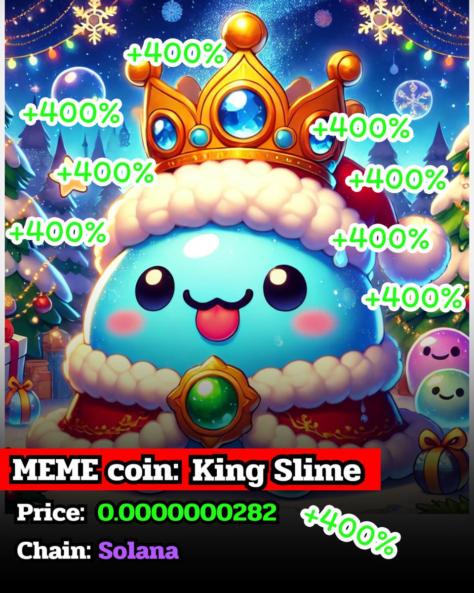 Beaver_investor's tweet photo. Let goo🎄
#Kingslime
#pump.fun
@pumpdotfun https://t.co/bKpfxgEyqv