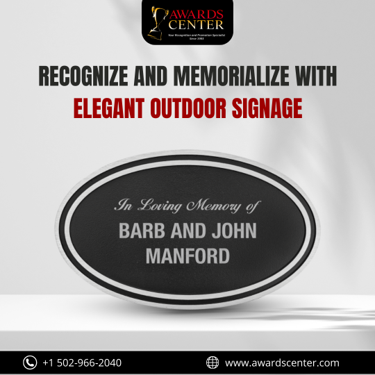 awardscenterlou's tweet image. Elevate your space with elegant Outdoor Signage! 
 
 🌟 Perfect for wayfinding, memorials, and donor plaques. Multiple sizes, customization options, and 6-day production! 
 
🛒 Learn more tinyurl.com/ydhj56n9

#OutdoorSignage #CustomPlaques #ElegantSigns