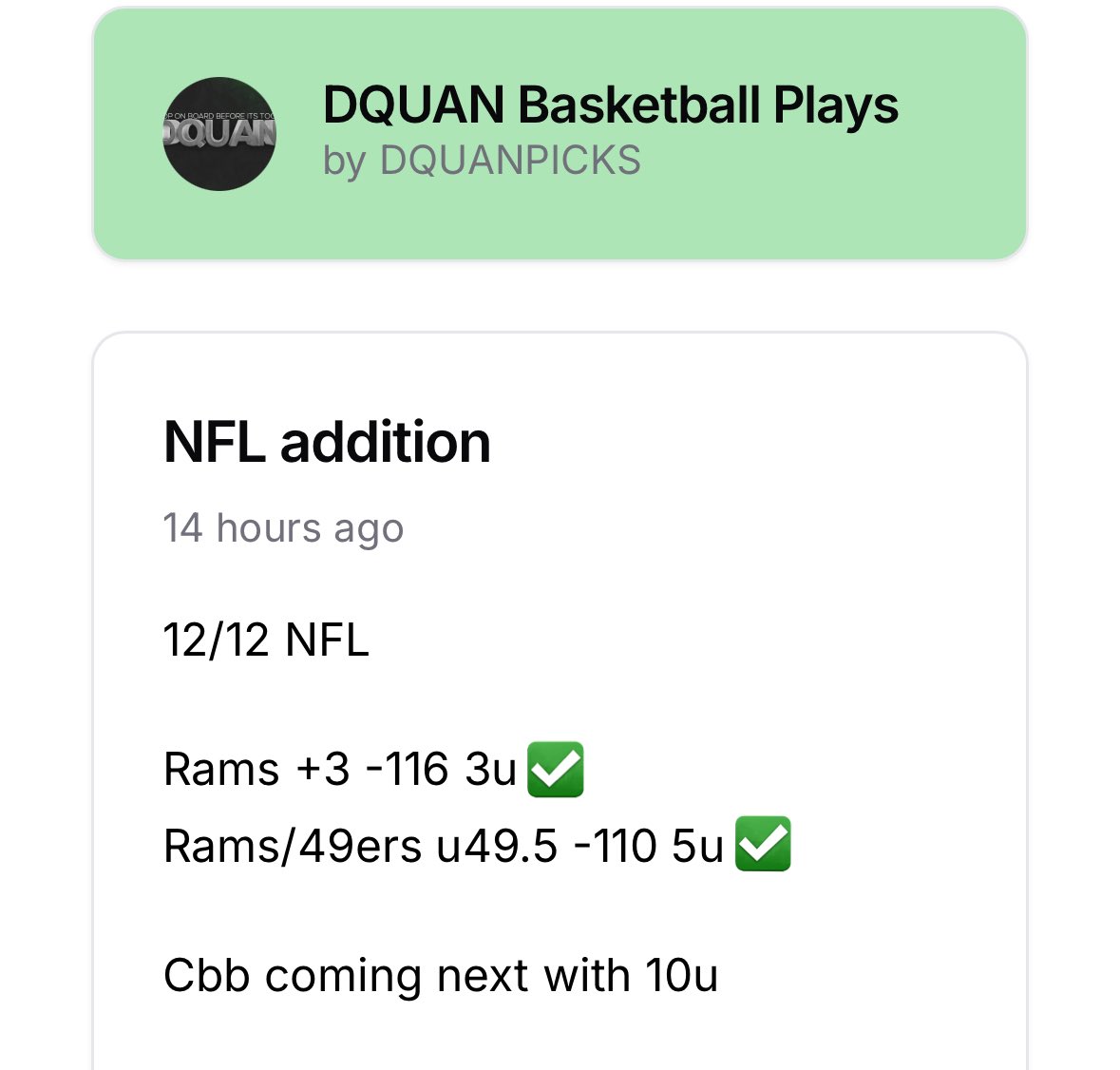 DQUANPICKS's tweet photo. +8u swing here. Link in bio https://t.co/gTGvnhAn3f