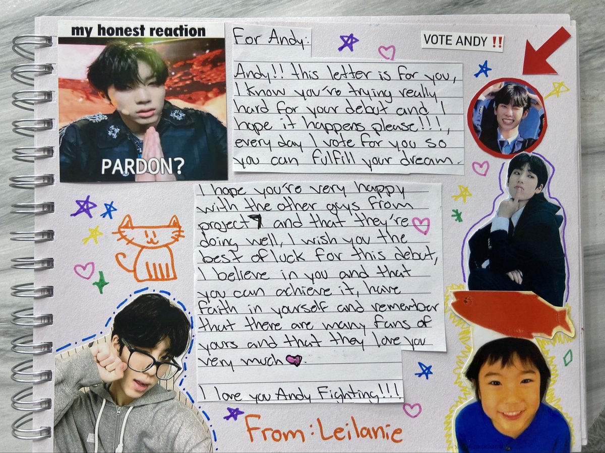 divineashty's tweet photo. My letter for Andy :3 #ANDY #VOTEFORANDY https://t.co/bu4lvsSFMU