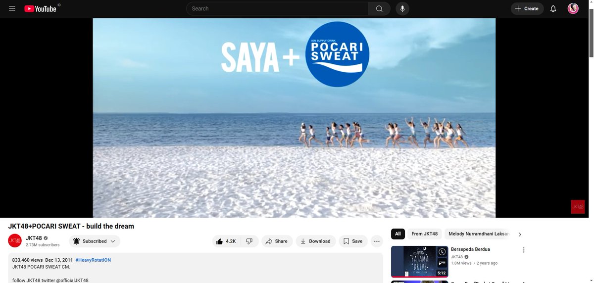 marshasociety's tweet image. On this day, 13 years ago JKT48 released Pocari Sweat CM ☀️🌊 @officialJKT48 @pocariID 

Ini merupakan television commercial (TVC)

ga kerasa udah 13 tahun reaksi member AKB48 merasa kagum dan bangga setelah melihat iklan ini 🥹🔥

#JKT48danPocariSweat or #HeavyRotatION