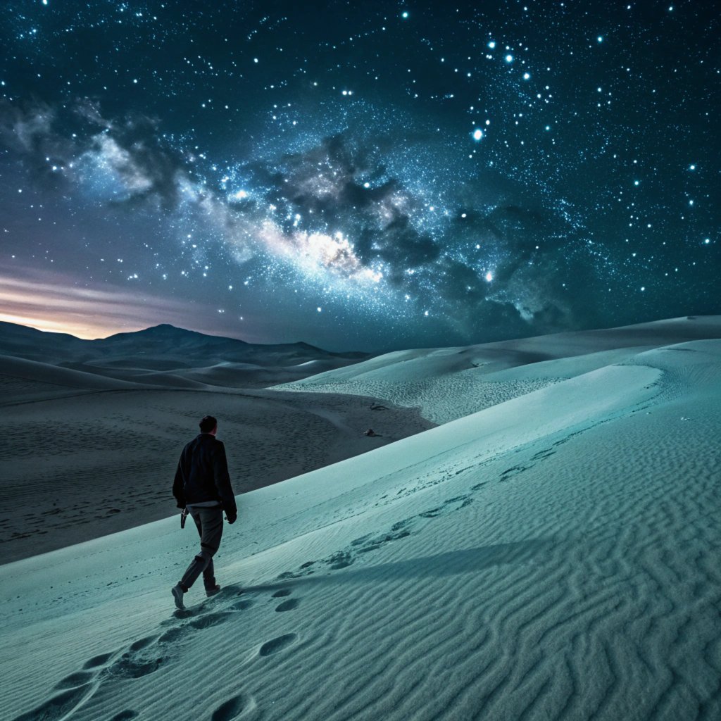 Soulsync777's tweet image. Let the unknown guide you... 🌌🚶
#Aiart #AIartists #recraft