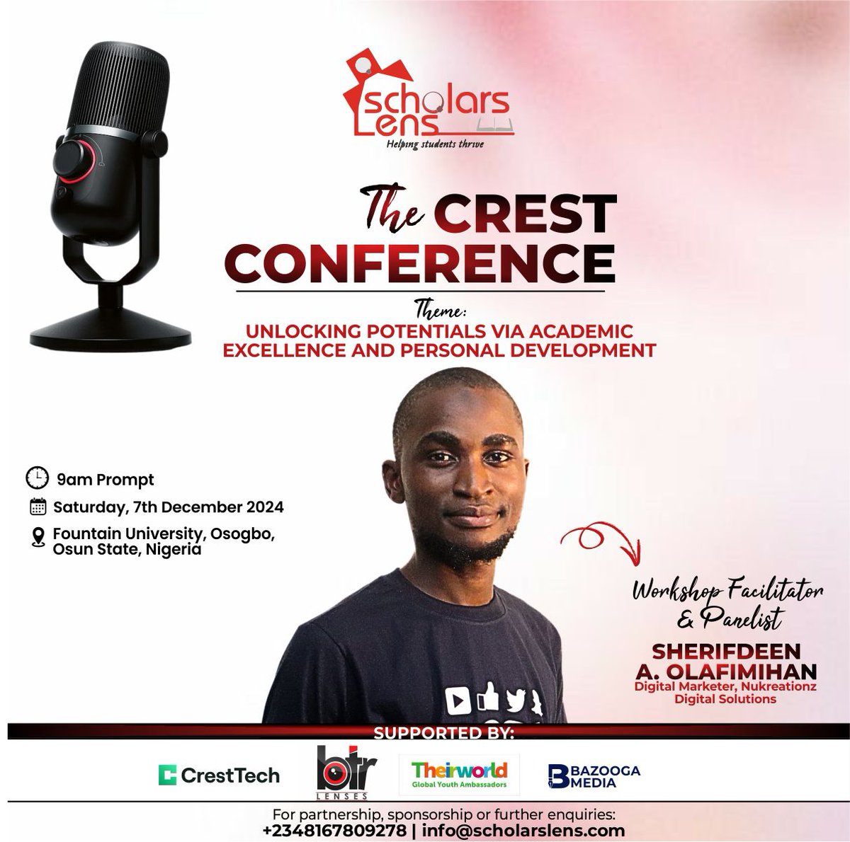 Olafimihan01's tweet image. @scholarslens Crest Conference was a success- it produced a productive day, engaging discussion and interesting sessions. 

Big kudos to the convener  for pulling this off and a honour to have shared a stage with respected individuals. 

#scholarslens #crestconference