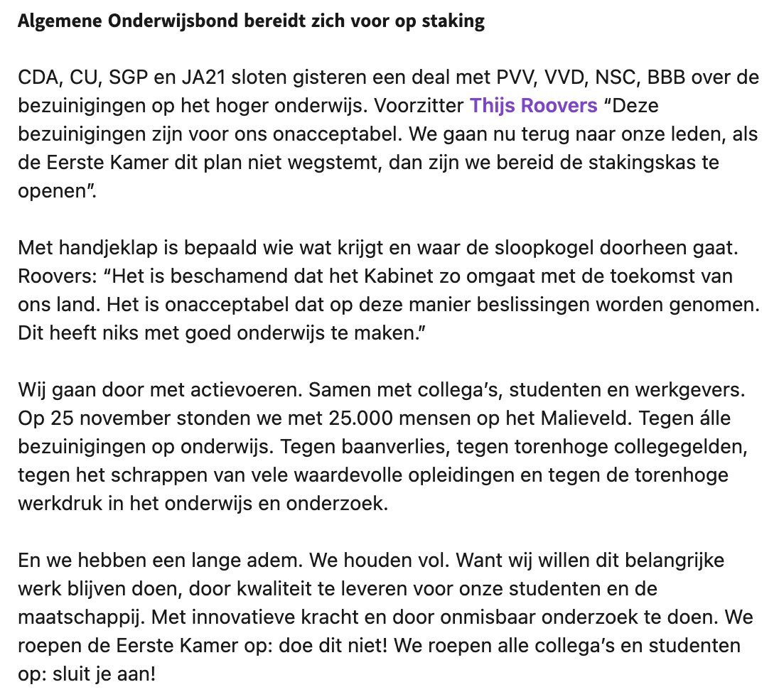 De financiering van het pakket rammelt aan alle kanten: ondeugdelijk omdat het slagen in de lucht zijn, onfatsoenlijk omdat er honderden miljoenen extra bij zorg worden weggehaald. Terwijl er voor €1,2 mrd aan cadeautjes aan aandeelhouders worden uitgedeeld. 3/3