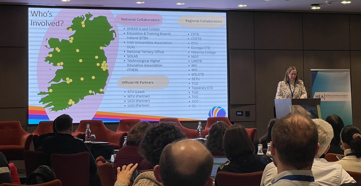Yesterday's <a href="/hea_irl/">HEA</a> Teaching &amp; Learning Conference was enlightening with engaging presentations-The ALTITUDE Project/Charter led by ATU, MTU, UCD &amp; Univ of Galway with <a href="/aheadireland/">AHEAD Ireland</a> sets a benchmark for inclusive education through #UDL Delighted to see Hibernia College involved