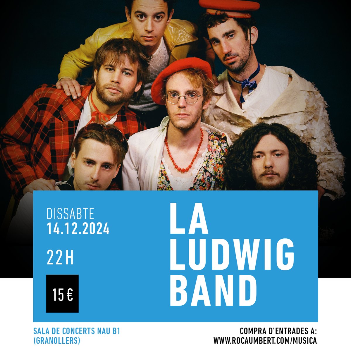 Sala Nau B1 (@salanaub1) on Twitter photo 🔔 Recorda! AVUI, dissabte 14 de desembre a les 22h, hi ha el #concert de <a href="/LaLudwigBand/">La Ludwig Band</a> a la #NauB1!
🎟️ Encara no tens entrada? 👉 escenagran.cat/ca/programacio…
#Música #LaLudwigBand #Granollers <a href="/GRN_cultura/">Granollers Cultura</a> <a href="/rocaumbertfa/">Roca Umbert Fàbrica de les Arts</a> <a href="/escenagran/">Escena grAn</a> 🔔 Recorda! AVUI, dissabte 14 de desembre a les 22h, hi ha el #concert de <a href="/LaLudwigBand/">La Ludwig Band</a> a la #NauB1!
🎟️ Encara no tens entrada? 👉 escenagran.cat/ca/programacio…
#Música #LaLudwigBand #Granollers <a href="/GRN_cultura/">Granollers Cultura</a> <a href="/rocaumbertfa/">Roca Umbert Fàbrica de les Arts</a> <a href="/escenagran/">Escena grAn</a>