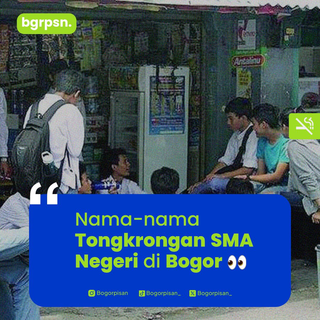 Bogorpisan_'s tweet photo. Nama-Nama Tongkrongan Anak SMA Negeri di Bogor https://t.co/Qkjf5Q2z3n