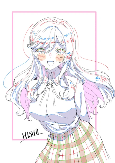 ファンアートいっぱい描いて良いとのことなので、いっぱい描きます(使命感)#わたなれアニメ 