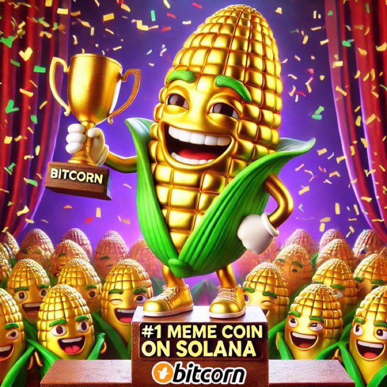 TheW3Space's tweet image. Bitcorn 🌽 The OG meme on Solana! 🚀 With a growing community and huge potential, now’s the perfect time to jump in early. Get ready to harvest big gains 📈🔥 #Bitcorn #Solana #OGMeme #Crypto #Memecoin $Btc
@BitcornCTO