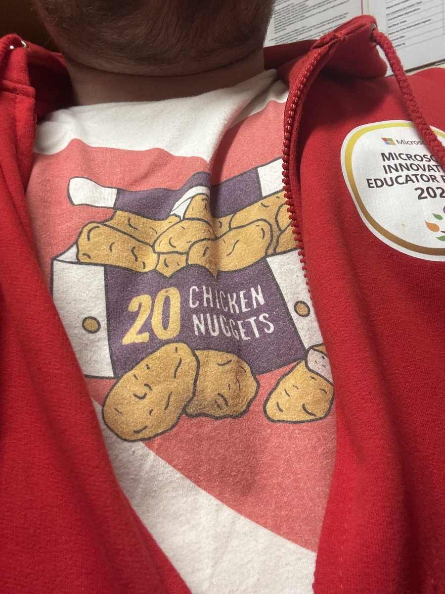Dan Houghton (@itman_dan) on Twitter photo Couldn’t say no to joining in Non-Uniform today at <a href="/Portway_Juniors/">Portway Junior School, Allestree</a>! Got to love chicken nuggets and an #MIEExpert hoodie! Great way to end a week that included INSET training from <a href="/ICT_MrP/">Mr P MBE</a> at <a href="/charnocklead/">Charnock Hall</a> ! <a href="/leadictservices/">L.E.A.D. IT Services</a> <a href="/MSEducationUK/">Microsoft Education UK</a> <a href="/MicrosoftEDU/">Microsoft Education</a> Couldn’t say no to joining in Non-Uniform today at <a href="/Portway_Juniors/">Portway Junior School, Allestree</a>! Got to love chicken nuggets and an #MIEExpert hoodie! Great way to end a week that included INSET training from <a href="/ICT_MrP/">Mr P MBE</a> at <a href="/charnocklead/">Charnock Hall</a> ! <a href="/leadictservices/">L.E.A.D. IT Services</a> <a href="/MSEducationUK/">Microsoft Education UK</a> <a href="/MicrosoftEDU/">Microsoft Education</a>