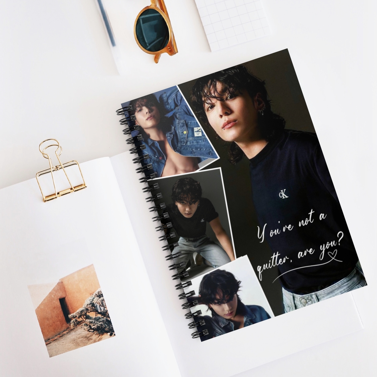 cjcollinshere's tweet photo. You're not a quitter, are you? - Jungkook Art Spiral Notebook - Ruled Line, Cute Journal -
#JungkookNotebook #BTSGift #JungkookGift #BTSARMY #ARMYJournal #JungkookDesign #CuteJournal #KpopStationery #BTSAesthetic #JungkookInspired #ARMYMustHave #SpiralNotebook #BTSFanGift https://t.co/1EXqVvauik
