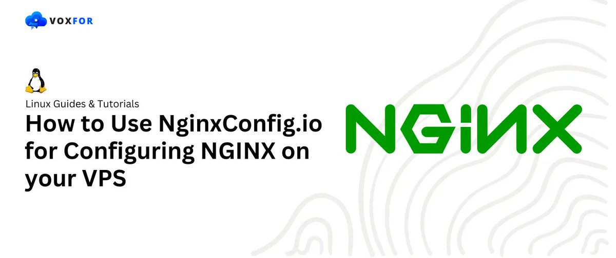voxfor1's tweet image. 🚀 Simplify your NGINX setup with NGINXConfig on your VPS!
Learn how to optimize performance, secure your server, and streamline configurations with this powerful tool.
👉 voxfor.com/use-nginxconfi…
#NGINXSetup #VPSManagement #WebOptimization #ServerAdmin #DevOpsTools