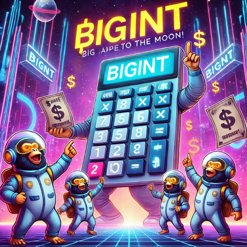 school_rung's tweet photo. 🚀 Dive into the power of BigInt on #ApeChain! 🧮 Seamlessly handle massive integers beyond JavaScript's limits. Perfect for crypto, financial apps &amp; more. 💻 Explore the future with $APE. 🌟

#apecoin #bigint #blockchain https://t.co/eNOAWKKXMy