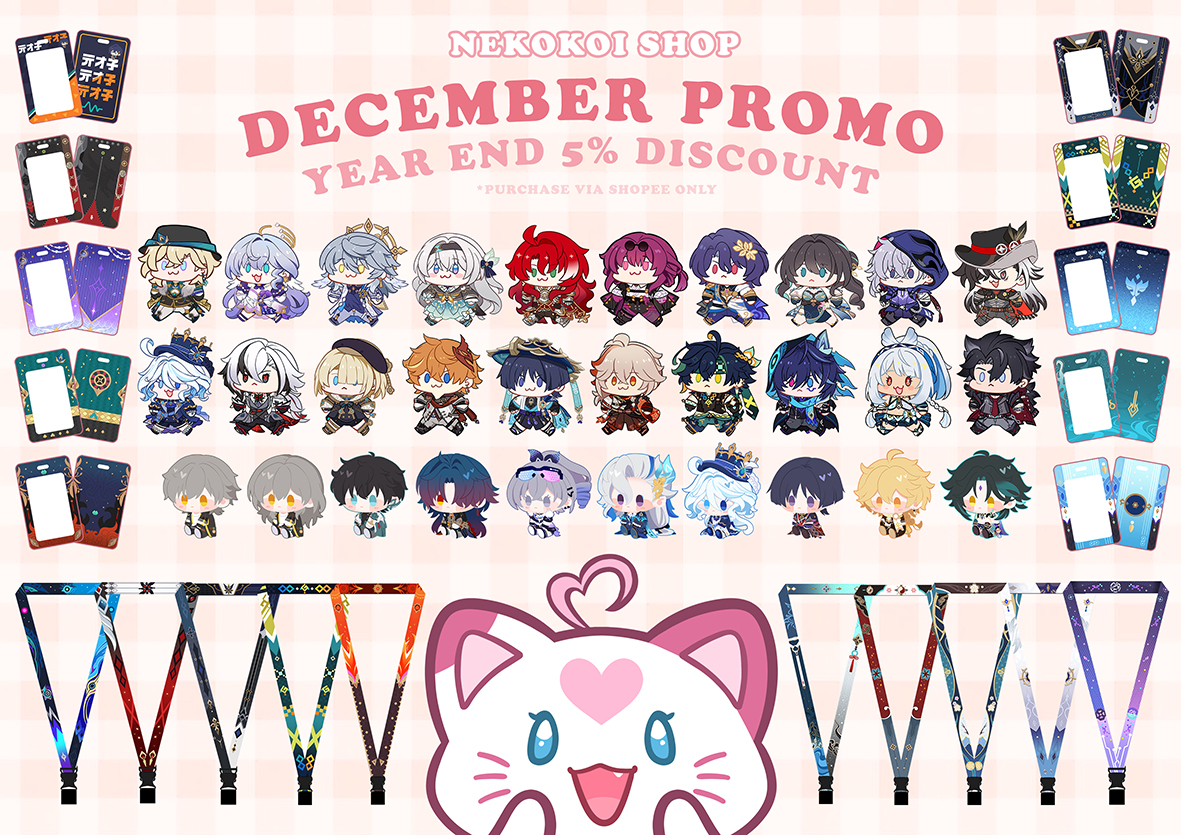 Last promotion of 2024, will be back with more new merch at the new year >< 
December discount only until 30 December 2024
grab it fast! Happy shopping~

shop in bio
