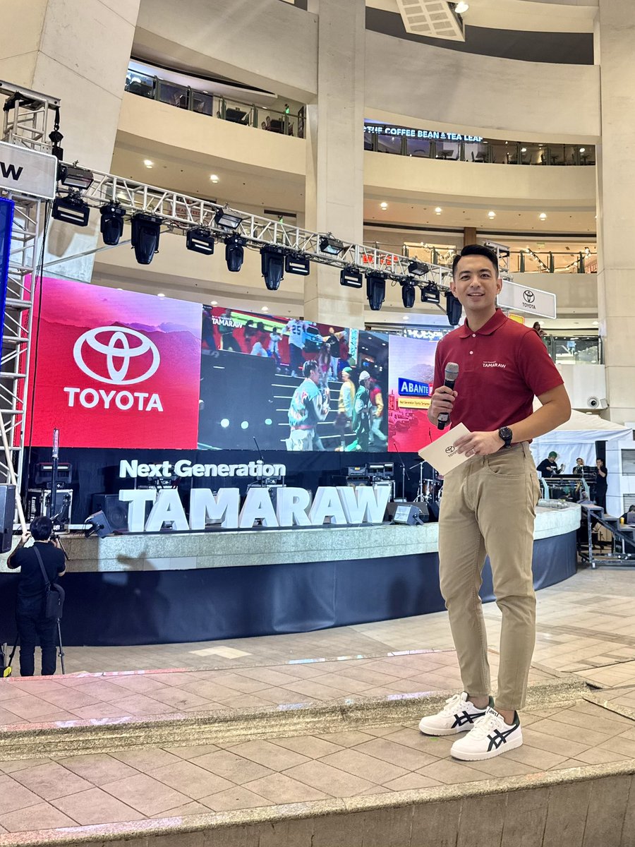 vmgasia's tweet photo. The next gen is here ❤️‍🔥 Migs hosted the launch of the @ToyotaPH #NextGenerationTamaraw! 🤩

#AbantePosible #MoveYourWorld #MobilityForAll #MigsBustos #VMGTalent #HostingPH #HostPH https://t.co/RMSPnIyg6w
