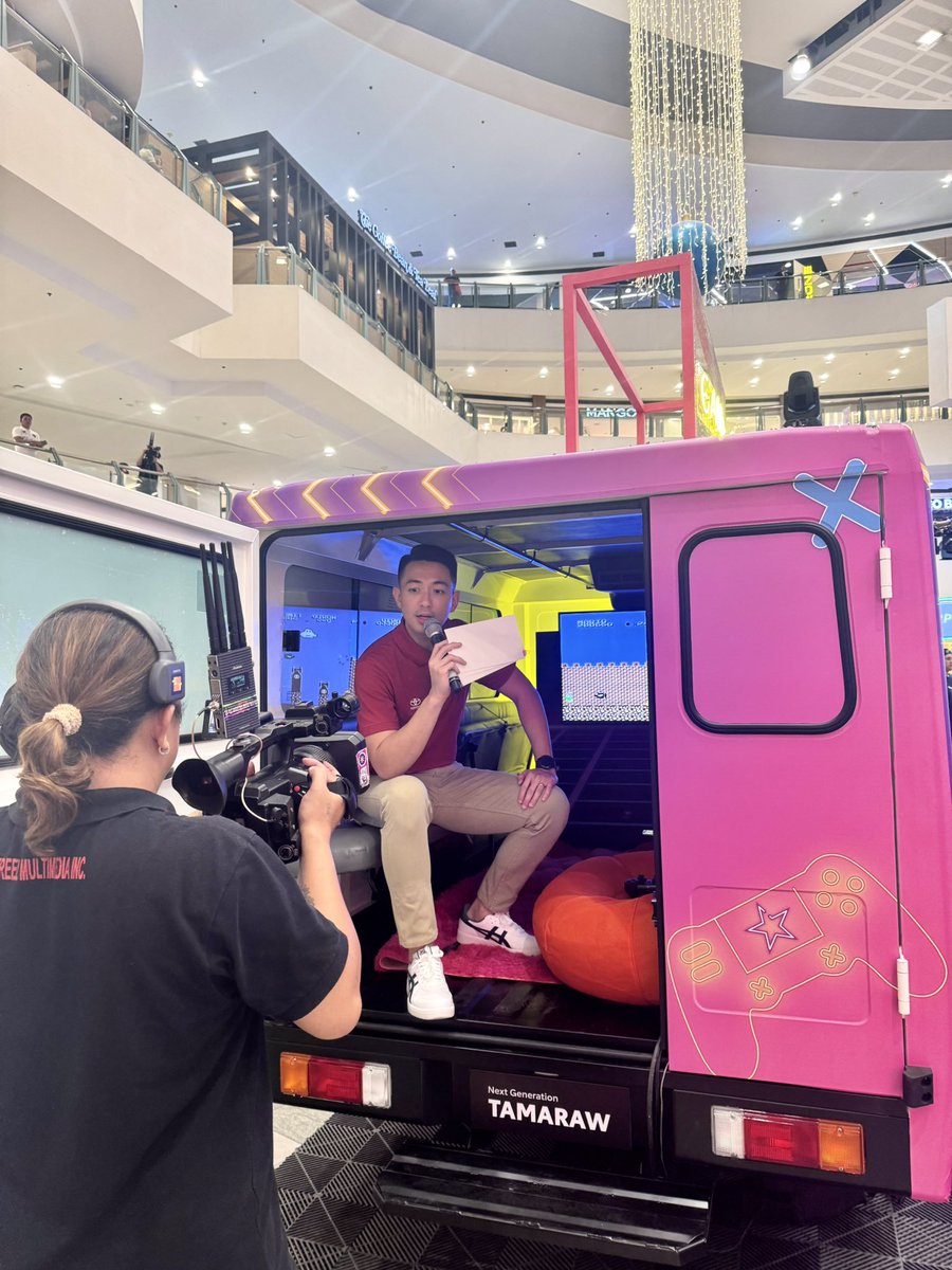 vmgasia's tweet photo. The next gen is here ❤️‍🔥 Migs hosted the launch of the @ToyotaPH #NextGenerationTamaraw! 🤩

#AbantePosible #MoveYourWorld #MobilityForAll #MigsBustos #VMGTalent #HostingPH #HostPH https://t.co/RMSPnIyg6w
