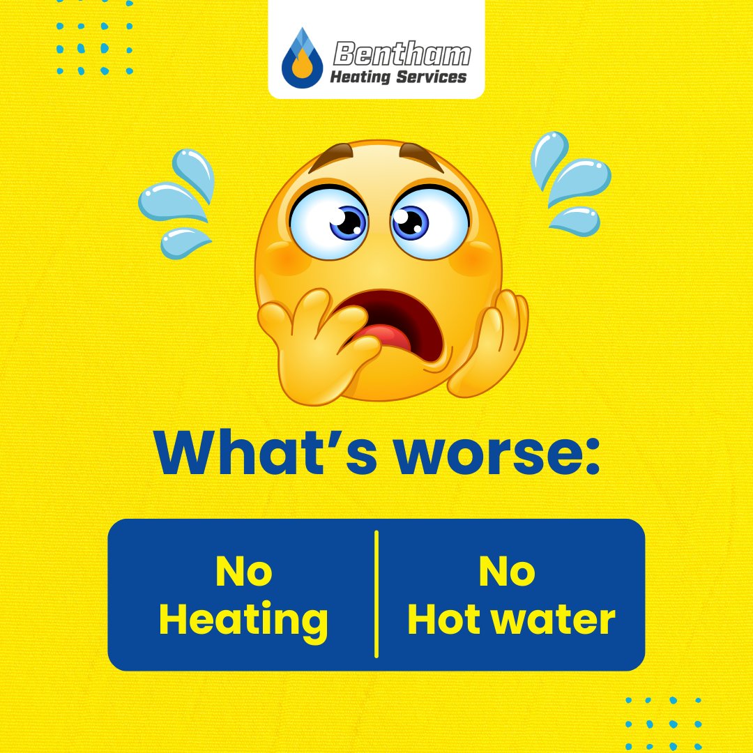 BenthamHeating's tweet photo. Comment below and let us know!

#BoilerLife #HeatingVsHotWater #WinterWoes #HomeComforts #BoilerIssues #StayWarm #HomeEssentials #HeatingMatters #HotWaterNeeds #ColdWeatherProblems #HouseholdDebate #WarmUp #FixYourBoiler #WinterProblems #HeatingSolutions #PlumbingLife https://t.co/KEFwSqvCdZ