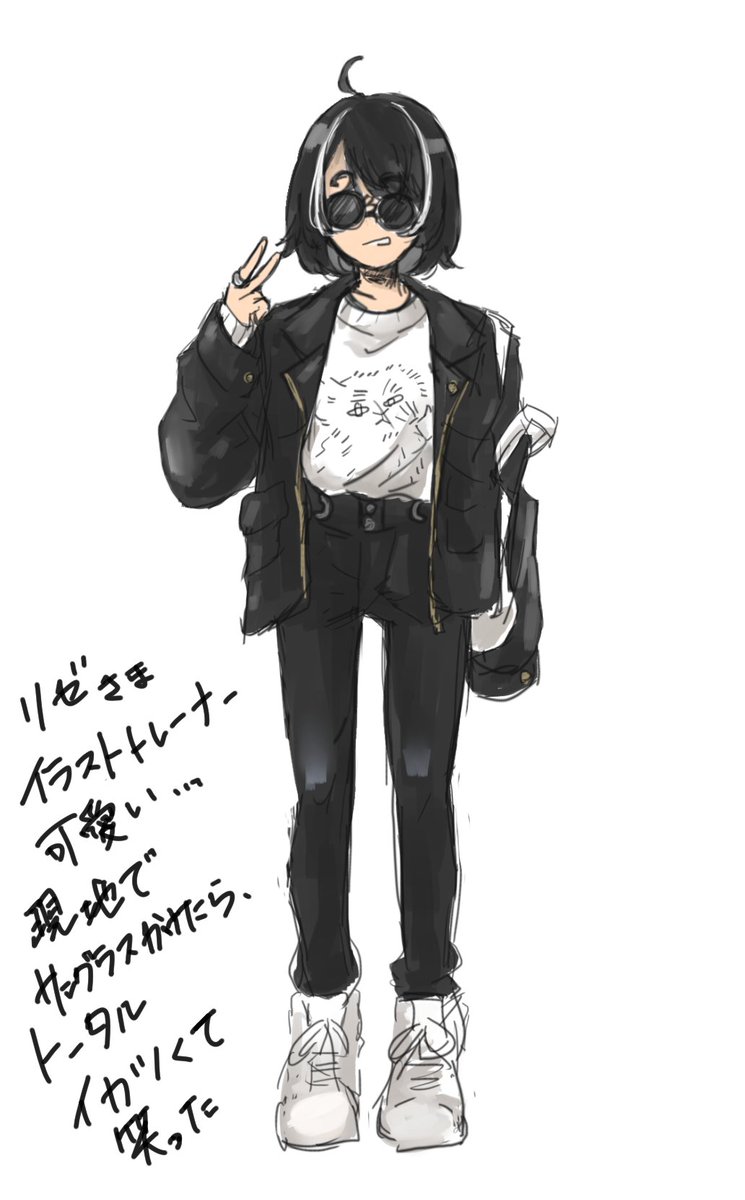 3bk無心らくがきと参戦服らくがき 