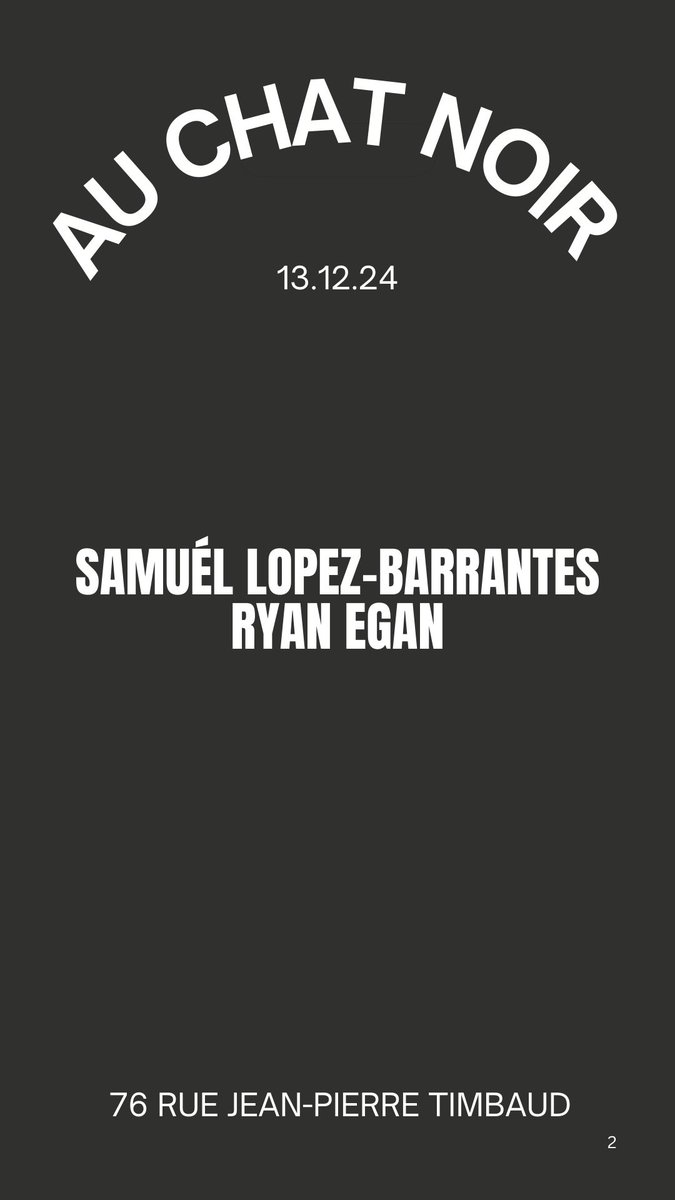 ce soir, paris!
20h30 free show
76 rue jean-pierre timbaud