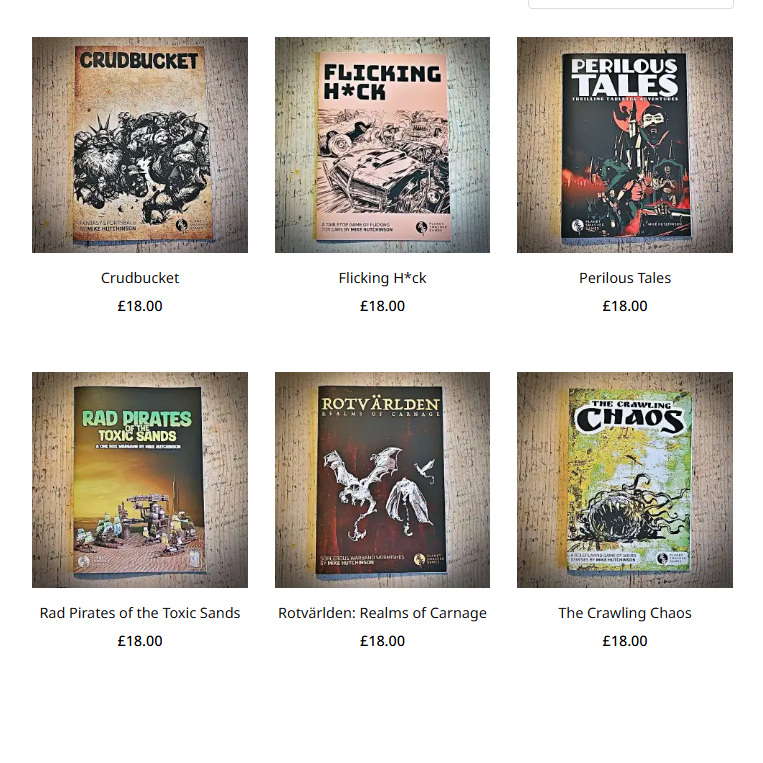 Just finished listing a ton of rpg zine by <a href="/crikeymiles/">Mike @ Planet Smasher Games</a> Planet Smasher Games! Get some!! beyondcataclysm.co.uk/product-tag/pl…