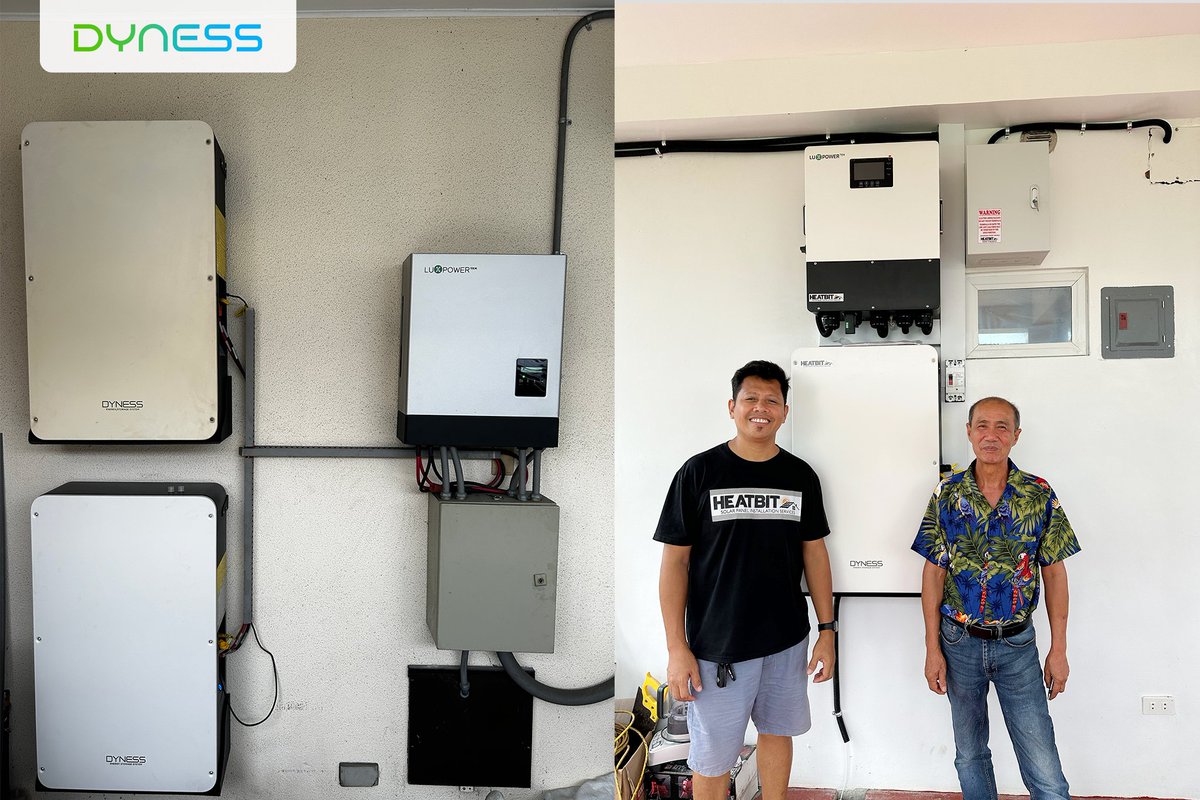DynessESS's tweet image. 🔖#DynessShowcases: matching installation case showing the Dyness Powerbox Pro in action with #LuxPower inverters! 🔧 
🔗: dyness.com 

#PowerboxPro #SolarEnergy #RenewableEnergy #SustainableLiving #EnergyIndependence