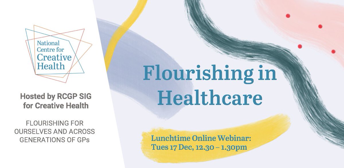 Don't miss 'Flourishing in Healthcare' webinar on Tues 17 Dec hosted by our GP SIG.
Exploring from three different perspectives (medical education, clinical wellbeing, student experience) how creativity can support clinical growth &amp; connection Register: events.teams.microsoft.com/event/a3b2249e…