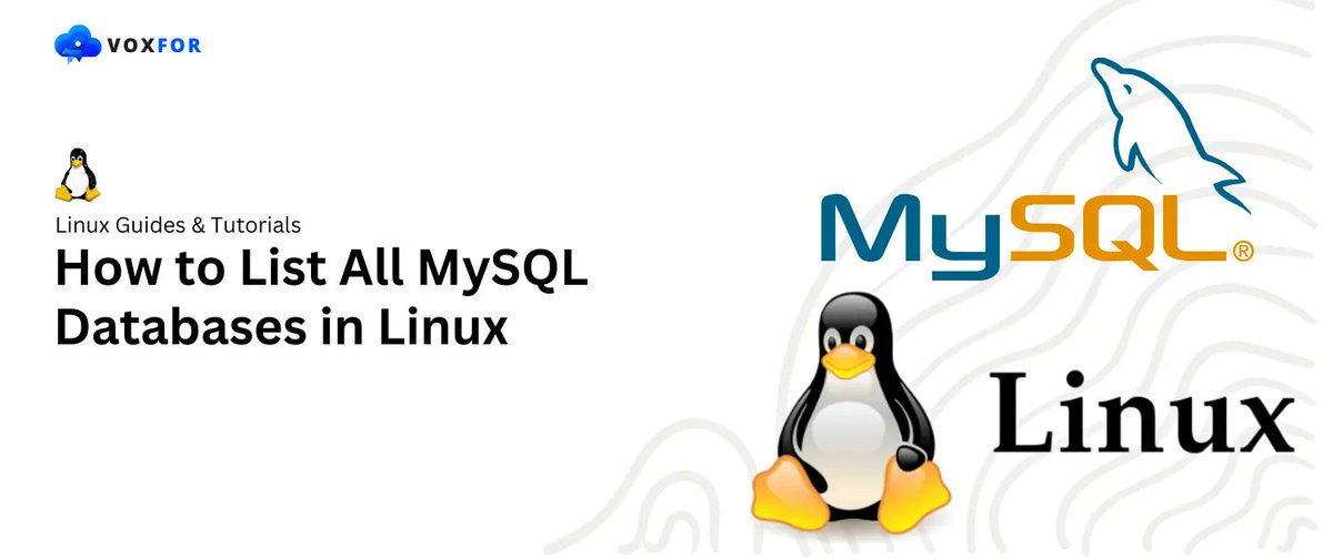 voxfor1's tweet image. 📂 Easily list all MySQL databases on Linux with our step-by-step guide!
Master the essential commands and boost your database management skills.
👉 voxfor.com/list-all-mysql…
#MySQLTips #DatabaseManagement #LinuxCommands #WebDevelopment #SysAdminSkills