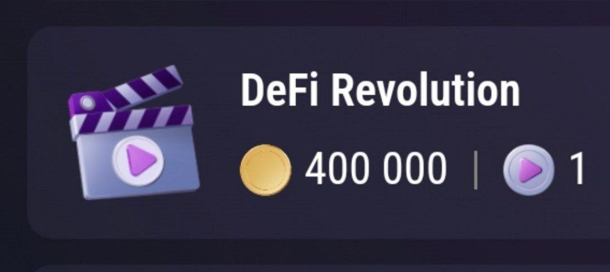 HkRayhanFnaire's tweet photo. 👀 Cinema code 4 (Dec 14)

🎬 DeFi Revolution

🔸️Code :    tion

✅️ Join for daily code - https://t.co/CfTV3eKchb

💵 #ONUS 🎲 🍅 #Tomarket 🎲🤘#Coub 🎲
#tapswapcodes #Tapswap #TapSwapCode #BBMAs #Blum #Major #memefi https://t.co/1nyzyRDn1i