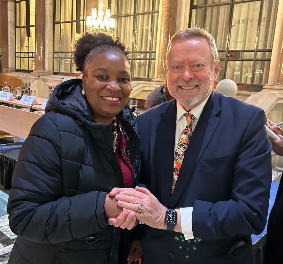 FKomolafeMBEDL's tweet photo. Honoured to join @Lord_Collins, FCDO Minister for Africa, at the Human Rights Day reception, celebrating FCDO’s commitment to human rights and equality. We’re dedicated to amplifying survivors' voices and ensuring human rights remain central to global efforts. #worldvisionuk https://t.co/BVaKykYBHy
