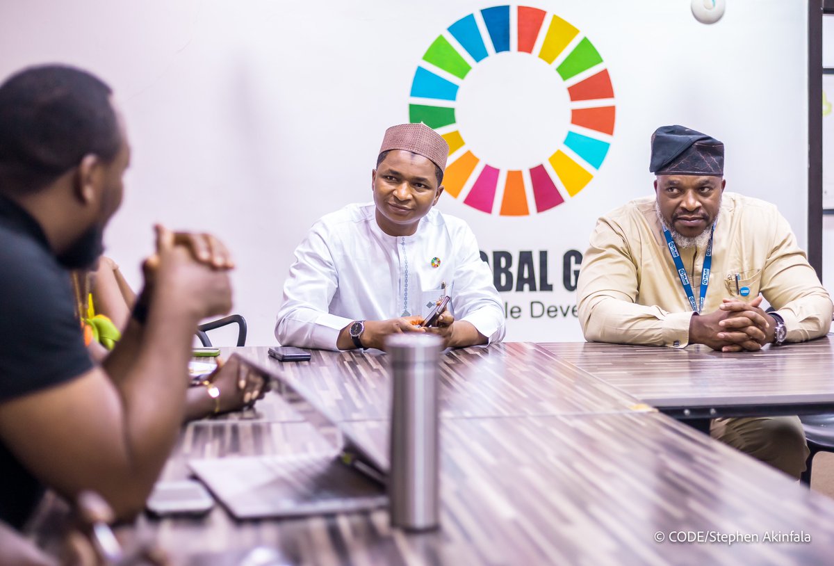CODEActivist's tweet photo. As part of our in-house initiative this spring to enhance the skills of staff members at @Connected_dev I had the pleasure of hosting Mr. Charles Usie, the Country Director of @Plan_Nigeria our Speaker Series earlier this week.
#CODEactivist https://t.co/35WUtjIhyv