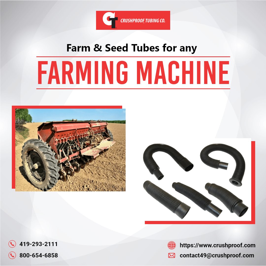 CrushproofC's tweet image. 🌾 Crushproof® Tubing builds custom Farm &amp;amp; Seed Tubes for any farming machine. From air seeders to rubber gravity-fed tubes, we have what you need!

crushproof.com/products/farm-…

#CrushproofTubing #customtubes #Farmandseed #tube #Crushproof #HOSEOK #Machine #farmer #SEED #Tubing