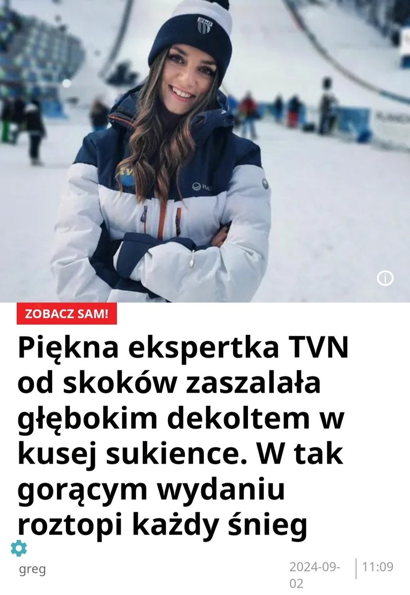 KombinezonDSQ's tweet photo. Właśnie zobaczyłem, że Grzegorz Kuś (piszący teraz pod pseudonimem "greg") nadal tworzy takie artykuły o Magdzie Pałasz 🤢🤢🤢

A pamiętajmy, że teksty przed publikacją musi zatwierdzić redaktor naczelny...

#skijumpingfamily #skijumping https://t.co/znhI3F5580