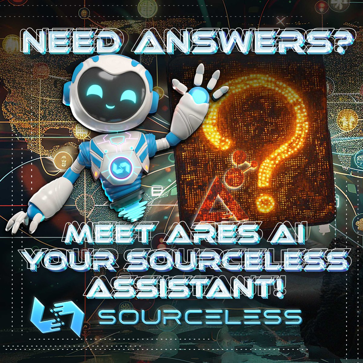 SourcelessB's tweet photo. 🤖✨ Meet ARES Ai – your 24/7 SourceLess assistant!
From #STRDomains to blockchain updates, ARES has the answers you need. 💬 Need more? Our dedicated support team is here to help!
🚀 Your Web3 journey starts here: https://t.co/sdTsmWOZfl
#SourceLess #ARESAi #Web3 https://t.co/YXF3QINpFh