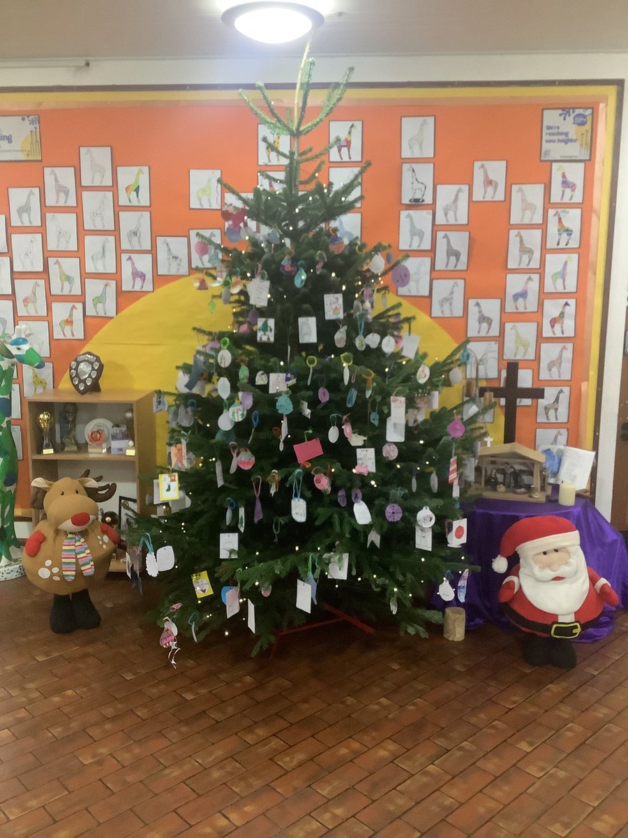 Our school Christmas tree is looking beautiful. Every child will have the chance to add a decoration.