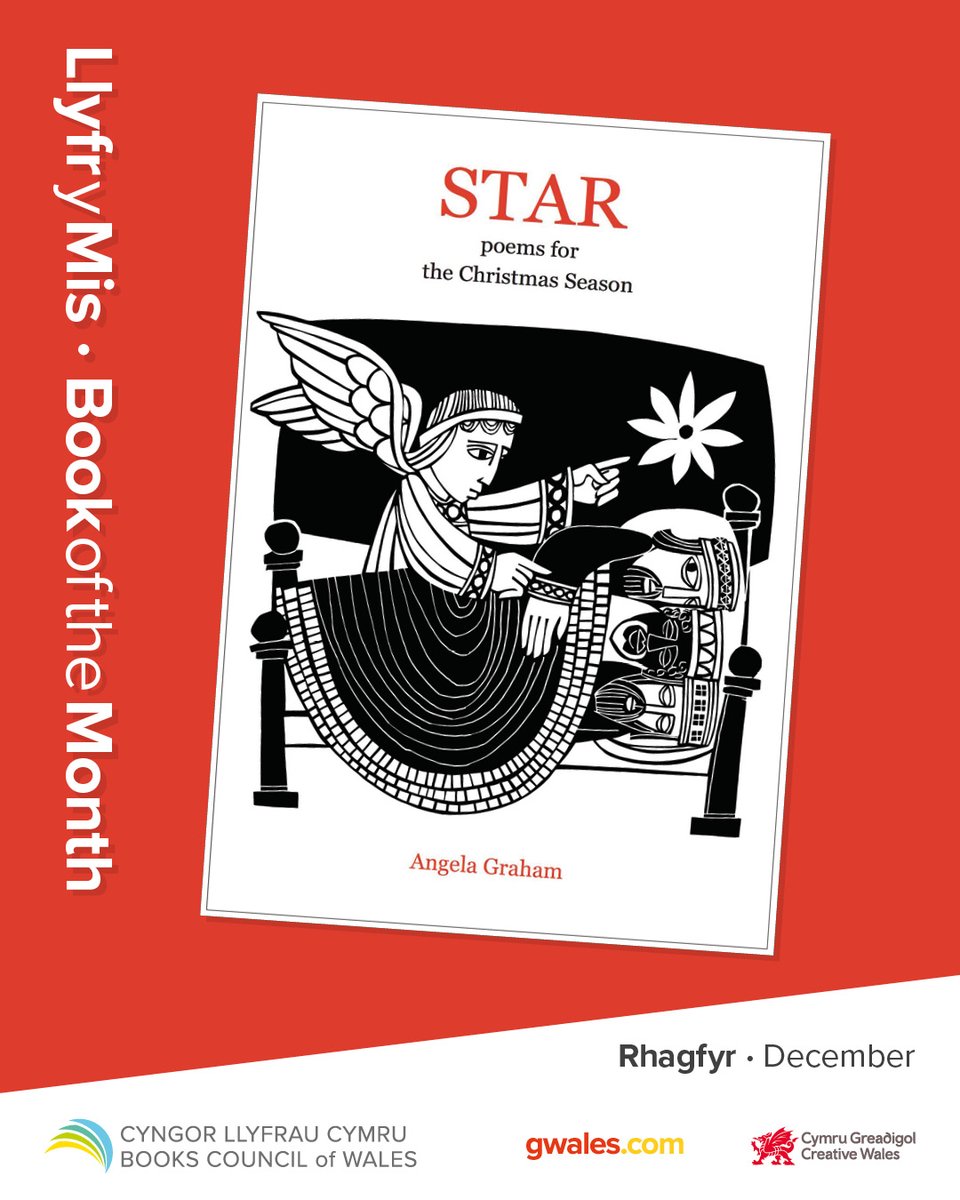 Books Council of Wales (@books_wales) on Twitter photo ✨STAR: Poems for the Christmas Season by Angela Graham is our #BookOfTheMonth.
📻<a href="/AngelaGraham8/">Angela Graham</a> will be on the <a href="/BBCRadioWales/">BBC Radio Wales</a> Arts Show, tonight, 13 December 2024 at 18:30, discussing her work with Gary Raymond and reading a poem.
🎧Listen here⬇️
bbc.co.uk/programmes/m00… ✨STAR: Poems for the Christmas Season by Angela Graham is our #BookOfTheMonth.
📻<a href="/AngelaGraham8/">Angela Graham</a> will be on the <a href="/BBCRadioWales/">BBC Radio Wales</a> Arts Show, tonight, 13 December 2024 at 18:30, discussing her work with Gary Raymond and reading a poem.
🎧Listen here⬇️
bbc.co.uk/programmes/m00…