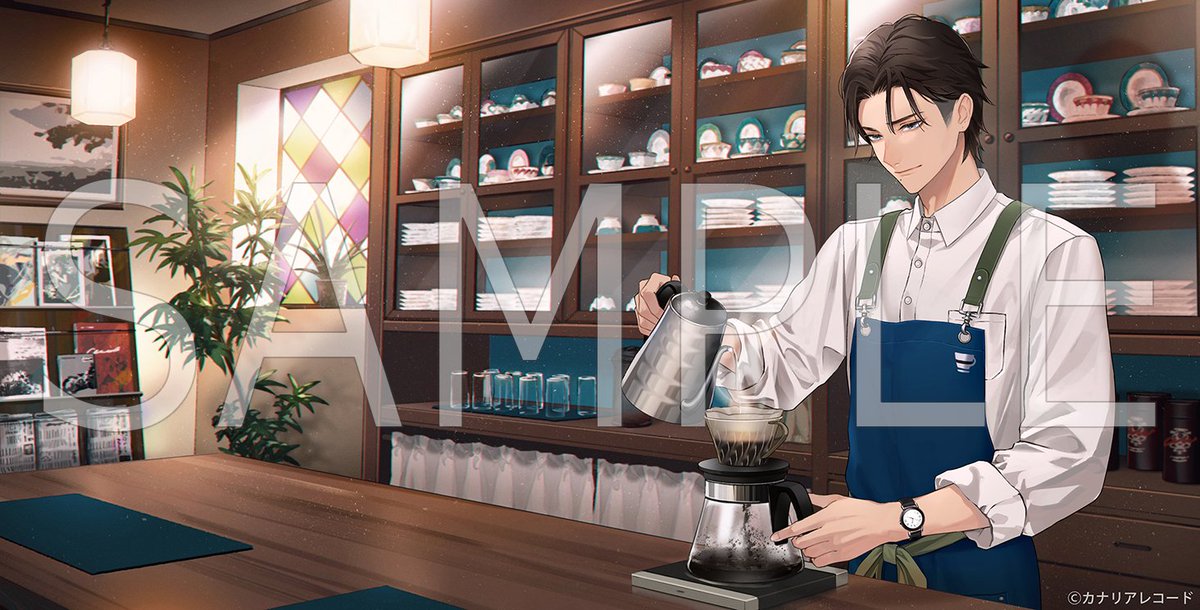 「カナリアレコード様にて音声作品「扉の向こうは、甘くて、苦い。」のイラストを担当さ」|瓜うりたのイラスト