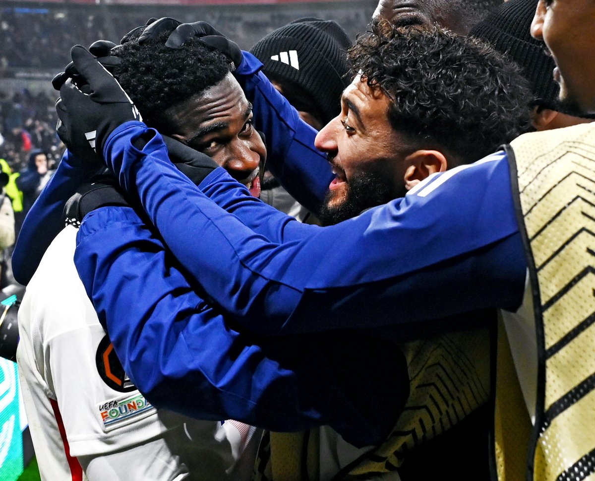 OL__Plus's tweet photo. En images. Festival offensif de l'#OL contre #Francfort, les Gones en bonne position en Ligue Europa
#Photos #OLFRA
(Le Progrès : https://t.co/HRu8rnJSfy) https://t.co/E3KxLnAmAA