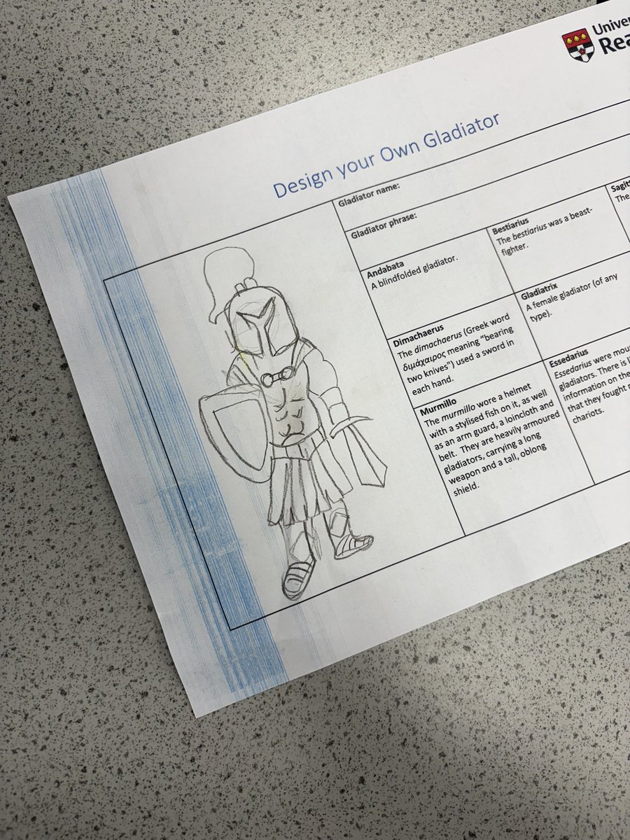 HumanitiesBH's tweet photo. We’ve really enjoyed making our own gladiators today, as well as having our own gladiator fights! https://t.co/V2J9pxklGO