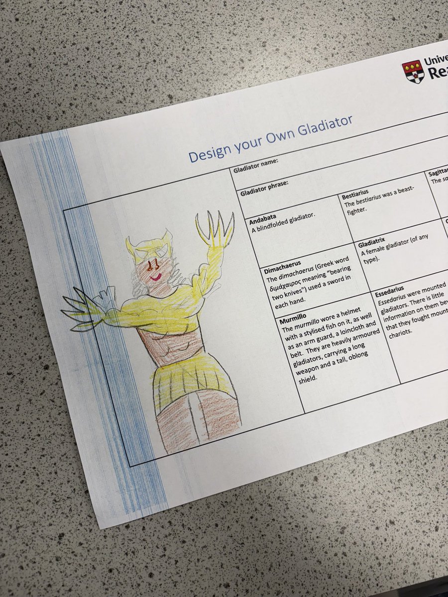 HumanitiesBH's tweet photo. We’ve really enjoyed making our own gladiators today, as well as having our own gladiator fights! https://t.co/V2J9pxklGO