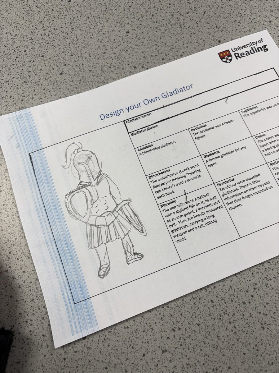HumanitiesBH's tweet photo. We’ve really enjoyed making our own gladiators today, as well as having our own gladiator fights! https://t.co/V2J9pxklGO