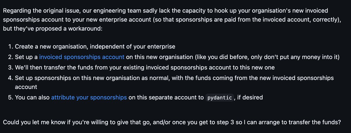 Update in the saga of <a href="/github/">GitHub</a> accidentally charging us >$9,000.

Best summarised by "it's a dumpster fire, and we don't know what to do next." 🔥🚒🧨

They tried to charge us some more money, then cancelled those payments, they tried to refund us half the money, but it failed and