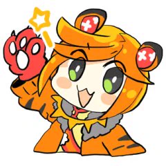 【#犬飼さんの毎日ミニキャラ】『寅年に使えるららちゃんスタンプ』のメイン画像です。■DLはこちら▼スタンプについて▼現行販売中のLINEスタンプ 
