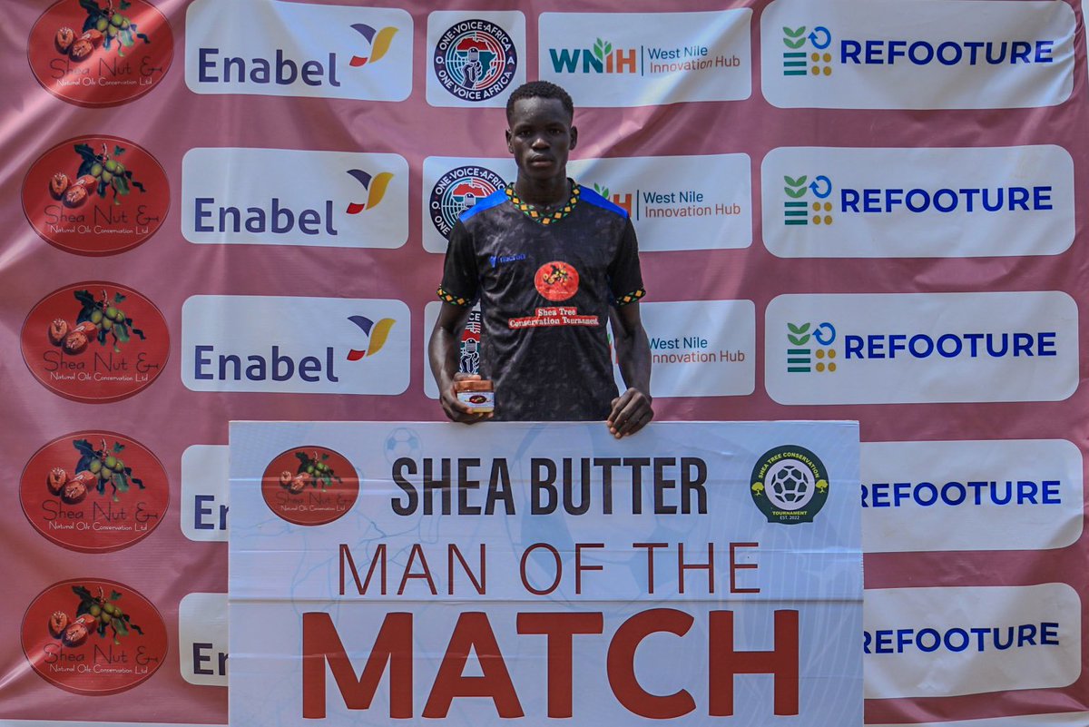 NiloticaSheaNut's tweet photo. @MoyoLocal Lefori TC dominates the Moyo derby in the #SheaTreeConservationTournament, securing a 3-0 victory over Eria Parish!

Musema Sharif shines bright, earning the Man of the Match award. 

What a performance it was! 

#SheaTreeConservation #SustainabilityThroughSports #OVA https://t.co/vWhO4dSRES