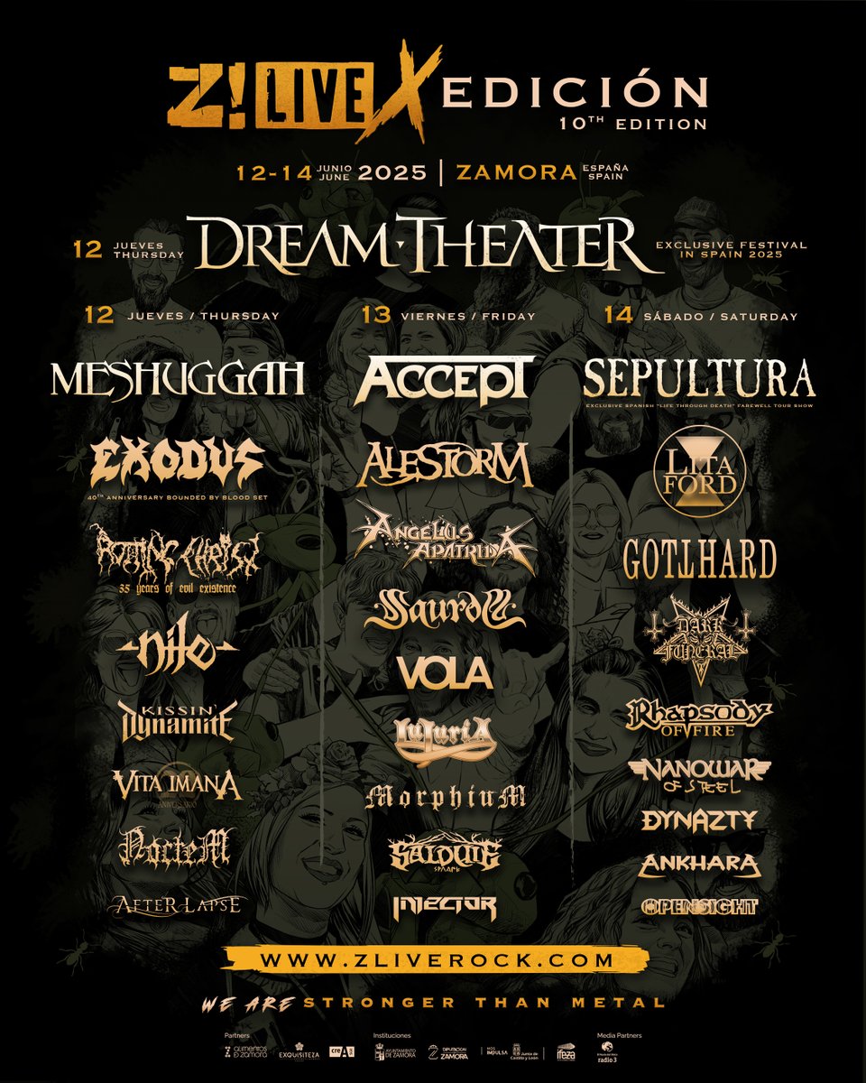 Z! LIVE 2025 | X EDICIÓN

Así queda nuestro cartel para 2025. Zamora te espera para otra edición del Z! Live con bandas increíbles.

Abonos y entradas en: zliverock.com